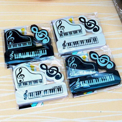 1 Pcs Lytwtws Cute Kawaii Pencil Cartoon Musical Note Piano