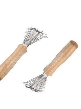 1PCS Wooden Comb Cleaner cate Cleaning Removable Hair Brush