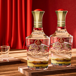 五粮液股份出品 九洲至樽52度浓香型白酒500ml*2瓶礼盒装1