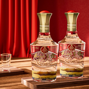 2瓶礼盒装 五粮液股份出品 九洲至樽52度浓香型白酒500ml