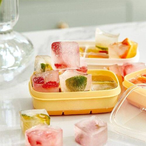 Ice Cube Mould Silicone Ice Cubes Maker With Cover