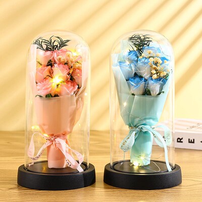 Preserved Flower Glass ver Bouquet Chinese Valentines Day G