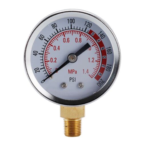1PC 0-1.4mpa Air Pressure Gauge Replacement Kit  1/8 NPT  Bo