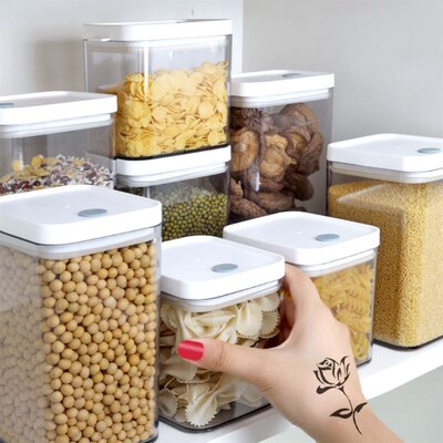 container food storage box kitchen cans for bulk cereal bloc
