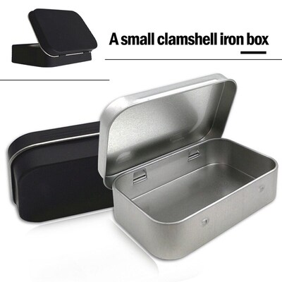Cigarette Case Box 1 pc Survival Kit Tin Black Tobacco Stora
