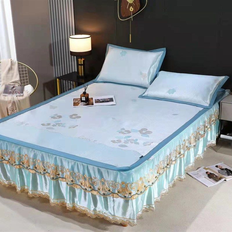 梦纤紫高级抗菌高密度冰丝凉席床裙,床上用品,冰丝席,淘宝优惠券,粉丝福利购,淘宝优惠卷