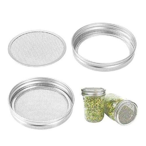 4Pcs/Set 70mm/86mm Seed Sprouting Lid Stainless Steel Mesh