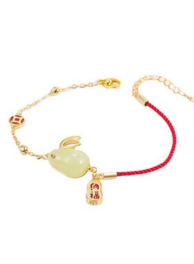 Benmingnian Rabbit Luckies Nafu Coin Red Rope Brlet Retro Te