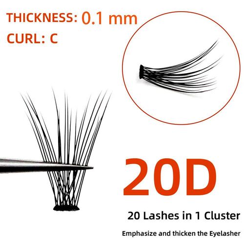 Grafting World 20D Individual Eyelashes Imported Material 0.