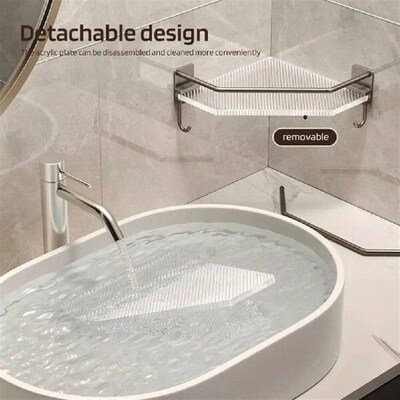 Detachable Design Storage Rack Durable No-drill Wall Caddy