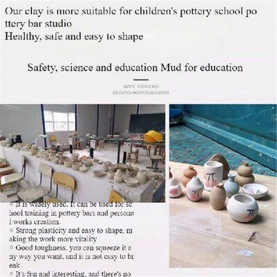300g Air-Dry Soft Pottery Clay High-White Modeling Clay for