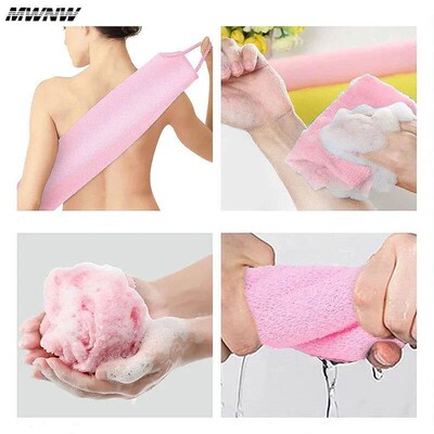 High Elasticity Frosted Long Shower Towel Shower Body Brush
