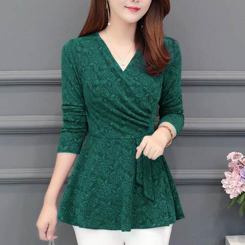 Casual Winter New Plushed and Thickened Bottom Women top Blo