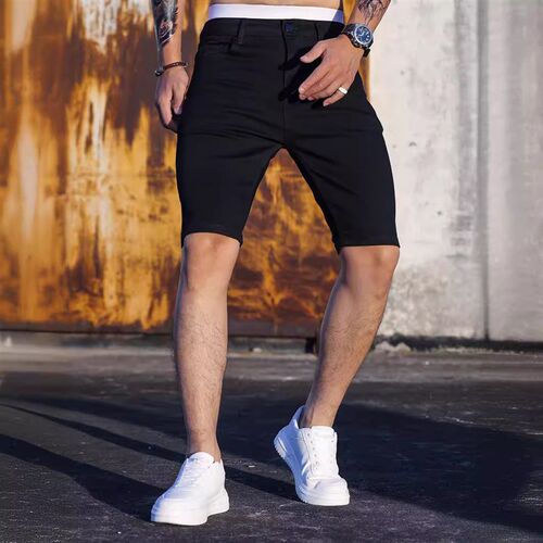 Across Mens Sretch Denim Shorts  Mens Denim Shorts