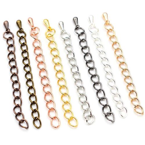 20pcs/lot 50mm/70mm 5*4mm Tone Extended Extension Tail Chain