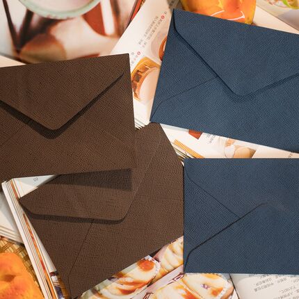 16 * 11.3CM Western style linen woven retro envelope