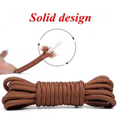 1Pair 21 Color Round Shoelaces Polyester Solid Classic Shoe