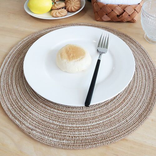 Nordic Style Circular Placemat Coaster Heat Insulation Pad f