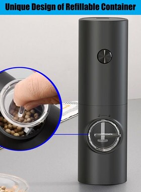 Electric Automatic Mill Pepper And Salt Grinder With LED Lig