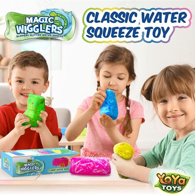 3pcs Magic Wigglers Water Snake Fidget Toys kids抓不住的水袋