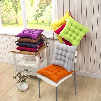 40cm Throw Pillow Chair Fixed Rope Non-Slip Seat Cushion Nap
