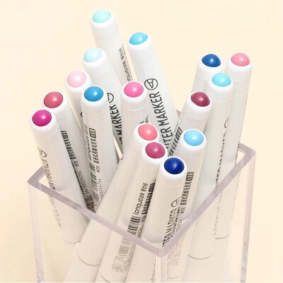 9 Colors/Set Acrylic Paint Art Marker Pen DIY Graffiti Drawi