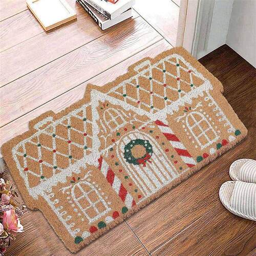 耶诞脚垫Christmas absorbent cartoon carpet non slip foot mat