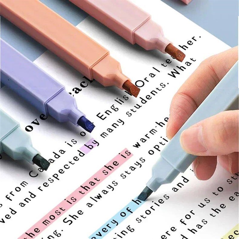 6 Pcs/Set Highlighters Set Cute Kawaii Candy Color Markers P图片