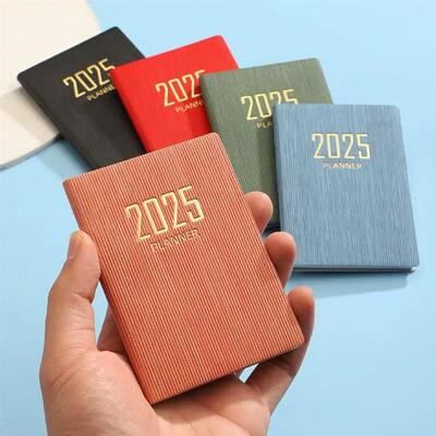 2025 A7 Agenda Book Mini Portable Diary Weekly Planner Noteb