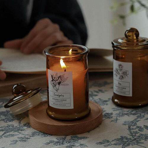 3pcs/set Scented Candles Natur Soyn Non-toxic Wax Candles