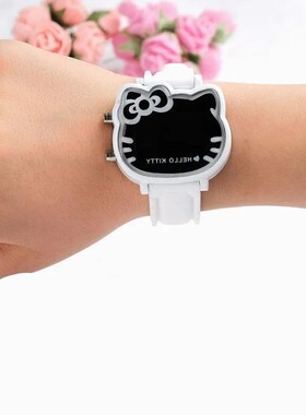 Cute Cartoon Pattern Watch for Kids Girls Boys Simple LED Di