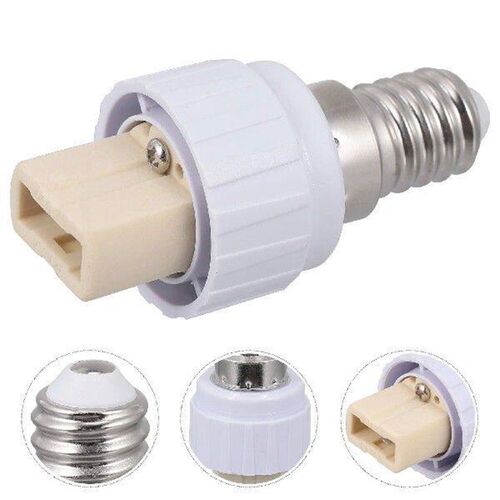 4 Pcs E14 to G9 Lamp Holder Converter Bulb Adapter Screw