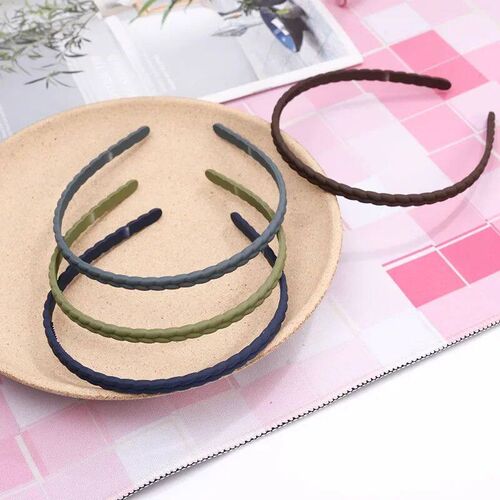 2023 New Fashion Frosted Solid Color Braid Headband Hairband