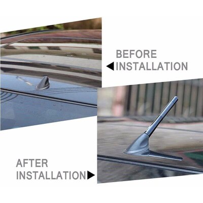 Carbon Fiber Car Roof Antenna Universal  3.5cm 8cm 12cm Blac