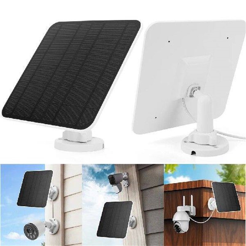 5V 6W Solar Panel Micro USB & USB-C Port Power Supply 9.8
