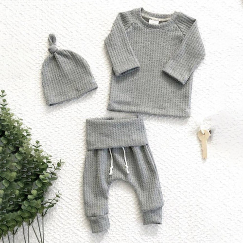 3pcs Infant Newborn Baby Cute Clothes Sets Girls Boys Autumn