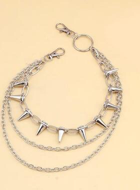 Hip Hop Punk Rock Metal Pants Waist Chain Men Women Key Chai