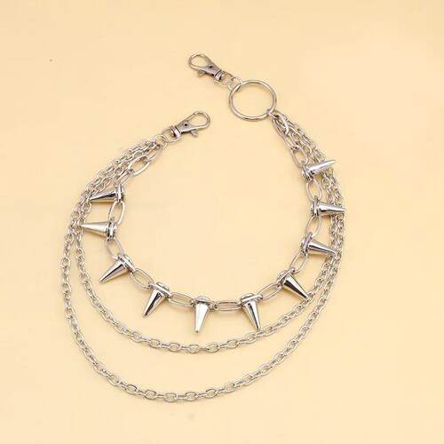 Hip Hop Punk Rock Metal Pants Waist Chain Men Women Key Chai