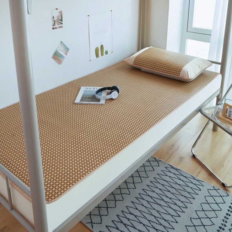 学生冰丝凉席夏季宿舍面藤席家用学校床防滑单人草席可折叠裸睡,床上用品,藤席,淘宝优惠券,粉丝福利购,淘宝优惠卷