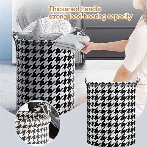 Large Size Print Laundry Basket Portable Foldable Home