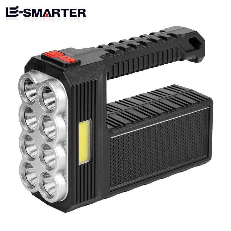Strong flashlight solar rechargeable multifunctional super b图片