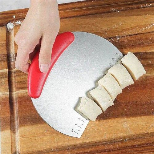 Easy To Clean Stainless Steel Half Round Scraper Plastic