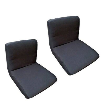 2Pcs Black Removable Short Kitchen Dining Bar Club