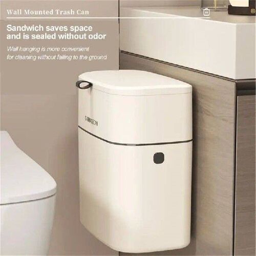 Kitchen Cover Trash Can Large Lid Hanging Garbage Bin