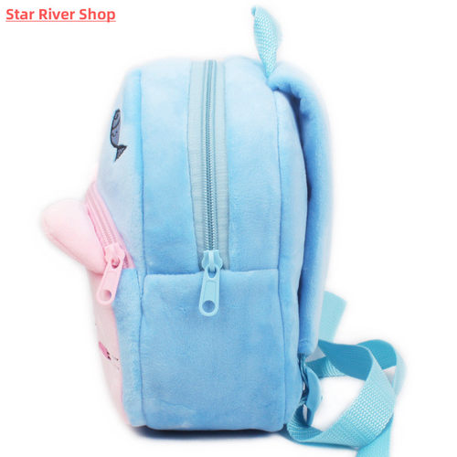 Fashion Children School Bags 3D Cartoon Print Plush Kids Bac