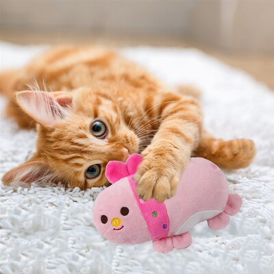 1pc Plush Squeaky Bone Dog Toys Bite-Resistant Clean Dog Che