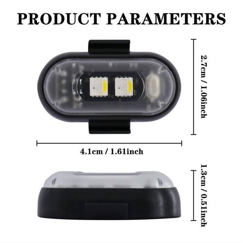 Wireless Remote Control Strobe Light LED Car Motorcycle 8 Co