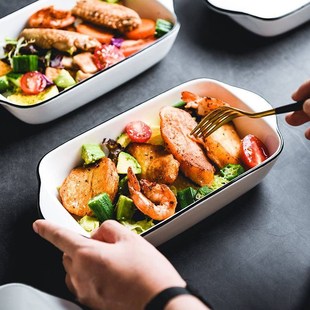 Baking tray ceramic cheese casserole oven western food dish