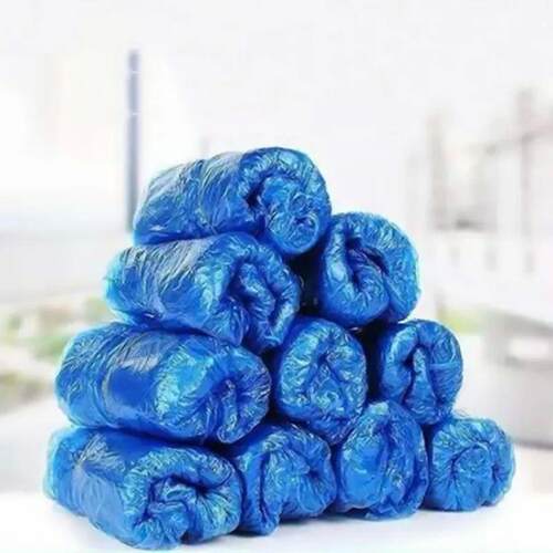 100 PCS Plastic Disposable Shoe vers Cleaning Overshoes Outd