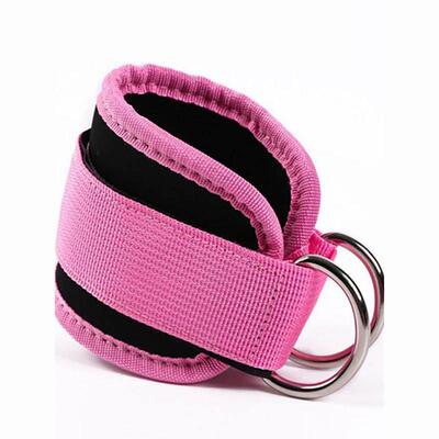 Fitness Ankle Straps Adjustable D-Ring Support Cuffs Gym Leg